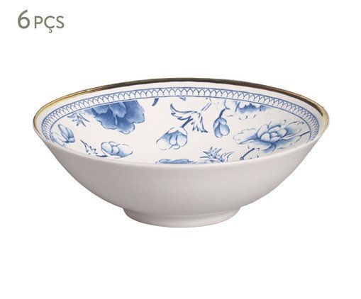 Bowl Premium Blue com Filete Ouro, Azul | WestwingNow