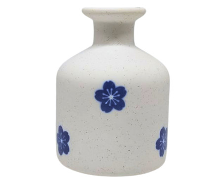 Vaso Pequeno Flor Cereja Azul