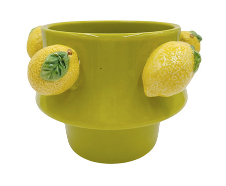 Vaso Pequeno em Porcelana Lemon