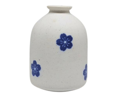 Vaso Flor Cereja Azul