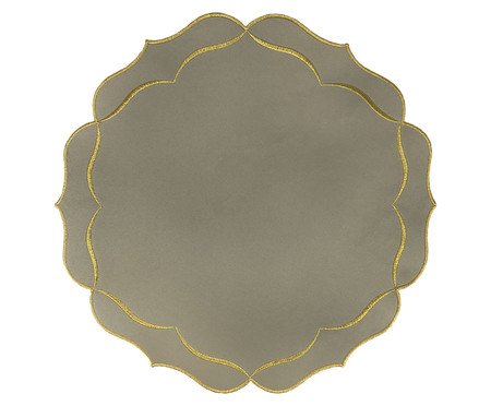 Lugar Americano em Nylon com Lurex Fancy - Bege | Westwing