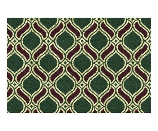 Toalha de Mesa Natal Jacquard I Balão - Vermelho e Verde, red | WestwingNow