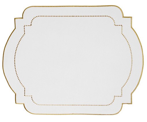 Lugar Americano em Nylon com Lurex Chilly - Branco, white | WestwingNow