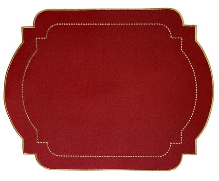 Lugar Americano em Nylon com Lurex Chilly - Vermelho | Westwing
