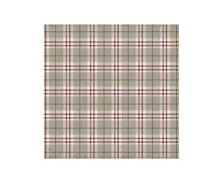 Guardanapo de Mesa Linho Xadrez - Vermelho | Westwing