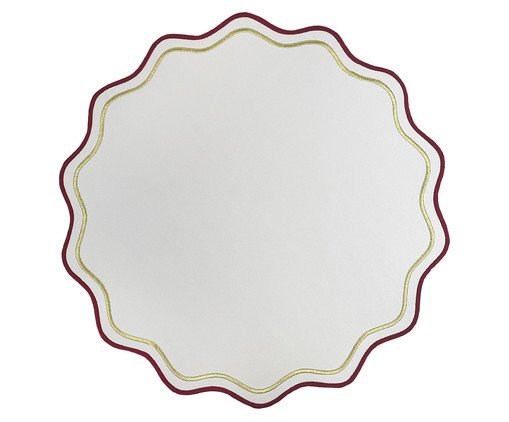 Lugar Americano em Nylon/Lurex - Branco, white | WestwingNow