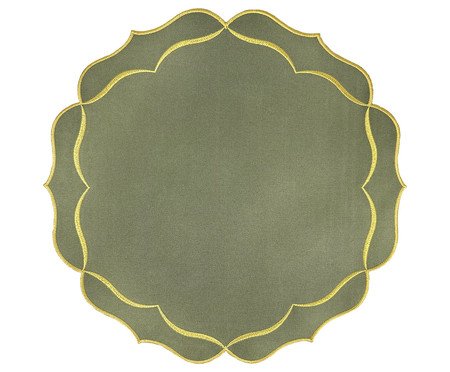 Lugar Americano em Nylon com Lurex - Verde | Westwing