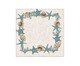 Guardanapo de Mesa em Linho Stars - Off White e Turquesa, Off White | WestwingNow
