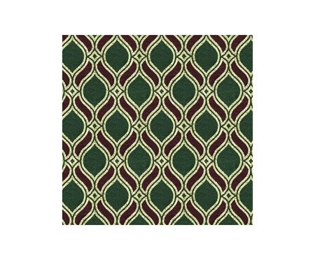 Toalha de Mesa Natal Jacquard Quadrada Balão - Vermelho e Verde | Westwing