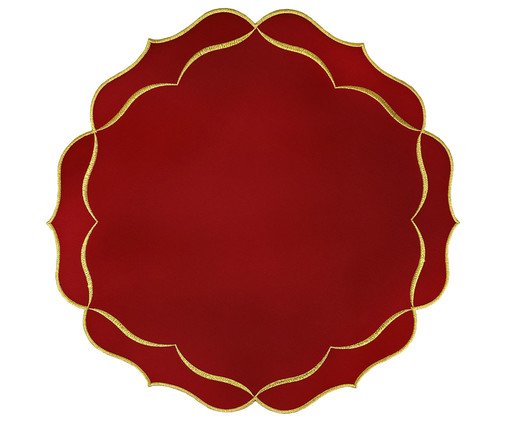Lugar Americano em Nylon com Lurex Fresh - Vermelho, red | WestwingNow