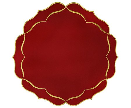Lugar Americano em Nylon com Lurex Fresh - Vermelho | Westwing