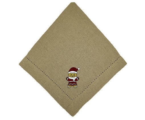 Guardanapo em Algodão com Ajour Boneco - Vermelho, beige | WestwingNow