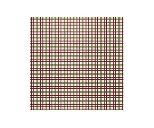 Guardanapo de Mesa em Linho Xadrez - Vermelho, Off White | WestwingNow