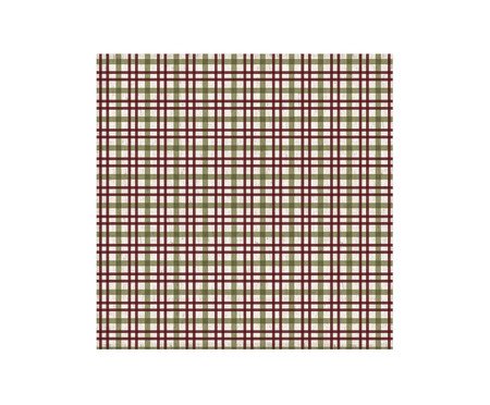 Guardanapo de Mesa em Linho Xadrez - Vermelho | Westwing