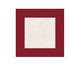 Guardanapo de Mesa em Linho Frame - Off White e Vermelho, Off White | WestwingNow
