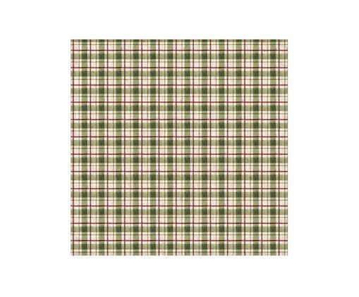 Guardanapo de Mesa em Linho Xadrez - Verde, Off White | WestwingNow