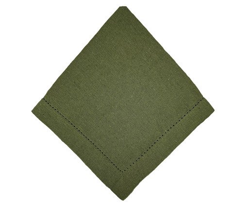 Guardanapo em Algodão com Ajour Liso - Verde, green | WestwingNow