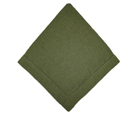 Guardanapo em Algodão com Ajour Liso - Verde | Westwing