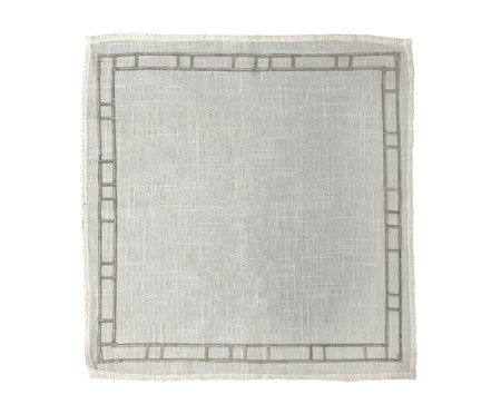 Guardanapo de Mesa em Linho Col Pixu - Off White | Westwing