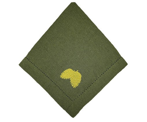 Guardanapo em Algodão com Ajour Pinha - Verde, green | WestwingNow