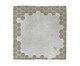 Guardanapo de Mesa em Linho Colmeia - Cinza e Dourado, Off White | WestwingNow