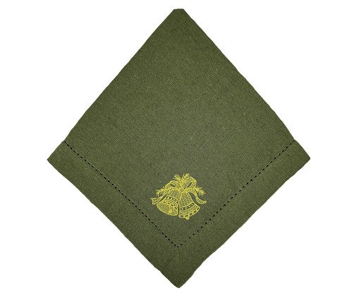Guardanapo em Algodão com Ajour Sino - Verde, green | WestwingNow
