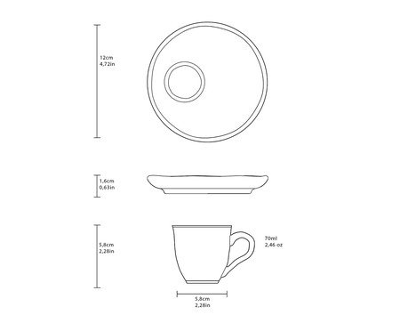 Jogo de Xícaras para Café Orgânico Latte | Westwing