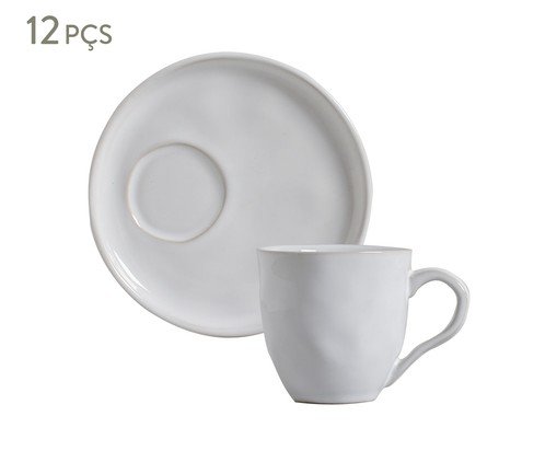 Jogo de Xícaras para Chá Orgânico New White, branco | WestwingNow