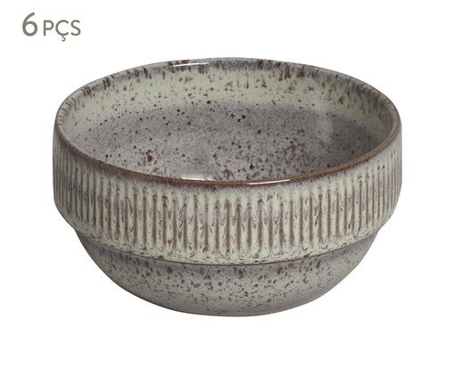 Jogo de Bowl Empilháveis Linhas Pistache, cinza | WestwingNow