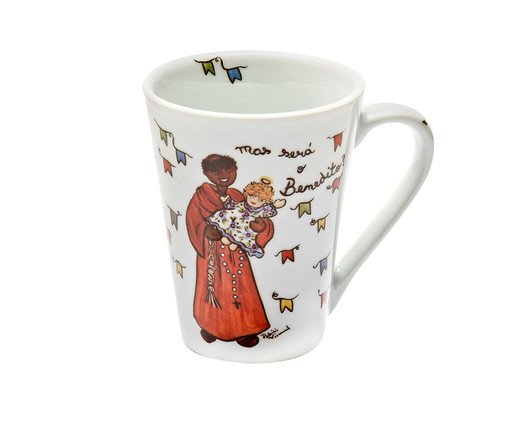 Caneca em Porcelana São Benedito, Branco | WestwingNow