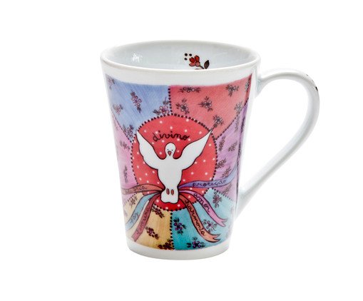 Caneca em Porcelana Divino Espírito Santo, Branco | WestwingNow