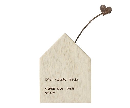 Casinha Bem Vindo Seja..., Natural | WestwingNow