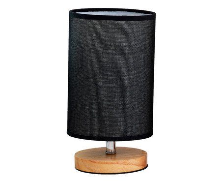 Abajur de Mesa Soleil Preto Bivolt