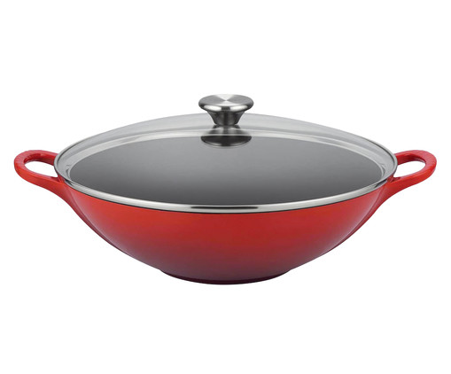 Panela Wok com Tampa Signature Vermelha, vermelho | WestwingNow