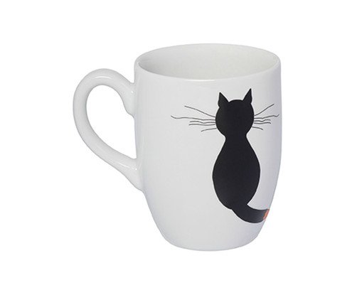 Caneca Gato Lápis, Branco | WestwingNow