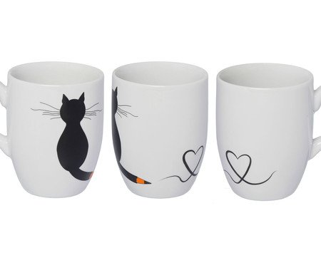 Caneca Gato Lápis | Westwing