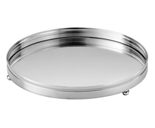 Bandeja Espelhada Red Pérola Silver, Prata ou Metálico | WestwingNow