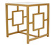 Mesa de Cabeceira Square - Dourado, Dourado, Transparente | WestwingNow