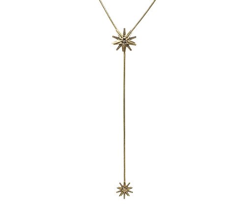 Colar Gravata Elemental Banhado a Ouro Vintage, Dourado | WestwingNow