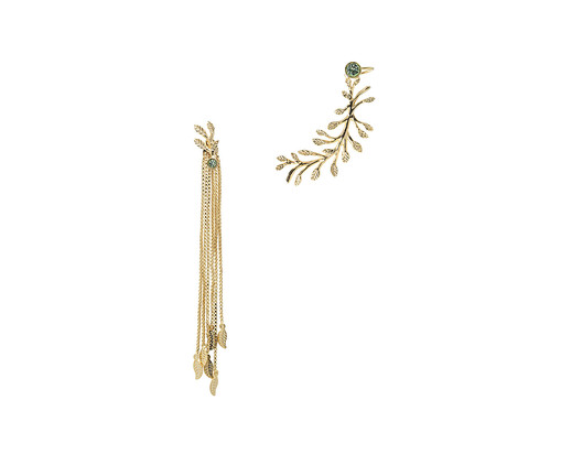 Brinco Ear Cuff Nature Ouro, Dourado | WestwingNow