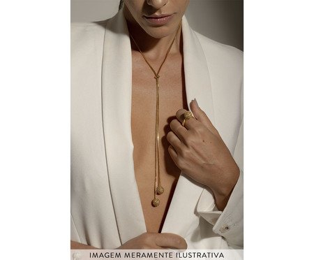 Colar Gravata Lita Ouro | Westwing