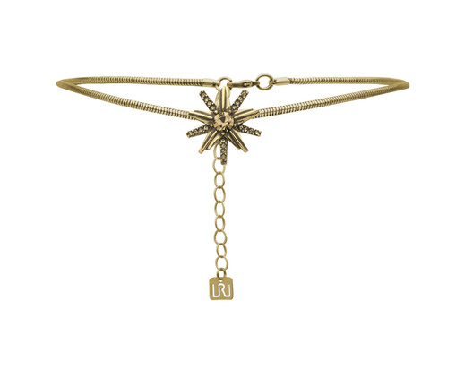 Choker Elemental Banhado a Ouro Vintage, Dourado | WestwingNow