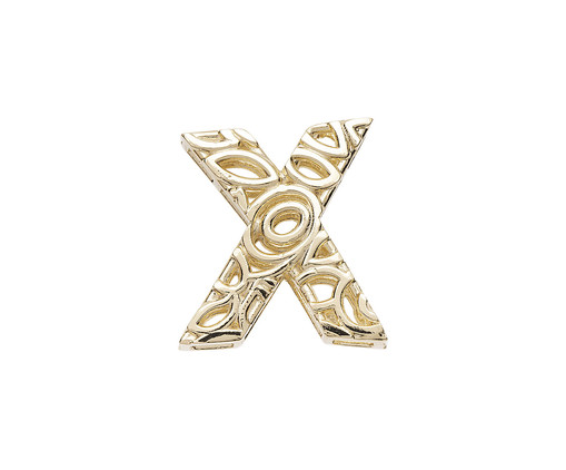 Colar com Letra X Banhado a Ouro 18K, Dourado | WestwingNow