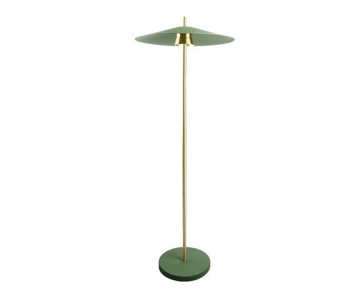 Coluna Llio Bivolt - Verde e Dourado Escovado, green | WestwingNow