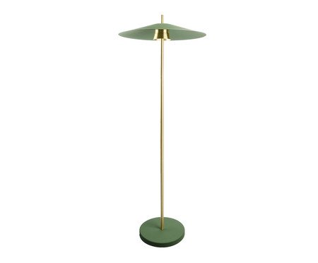 Coluna Llio Bivolt - Verde e Dourado Escovado | Westwing