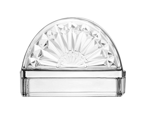 Porta Guardanapos de Cristal Sun, Transparente | WestwingNow