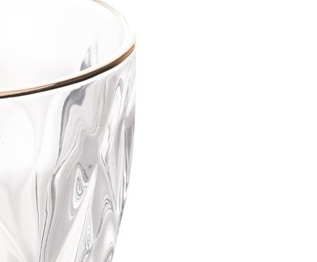 Taça para Água com Fio Dourado Diamond | Westwing