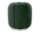 Puff Luna com Base Prateada em Veludo Verde, green | WestwingNow