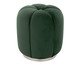 Puff Luna com Base Prateada em Veludo Verde, green | WestwingNow