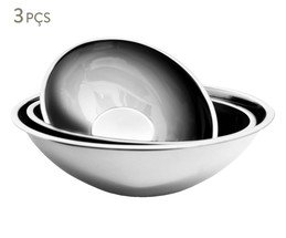 Jogo de Bowls em Inox  Zarah - Prata